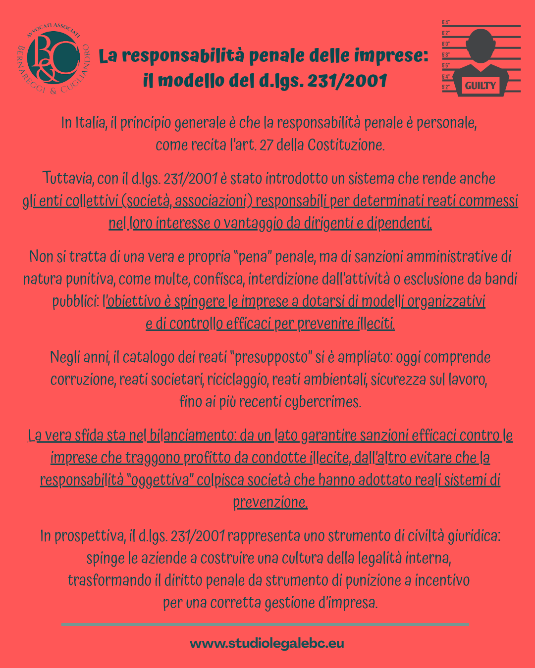 Responsabilità penale delle imprese.